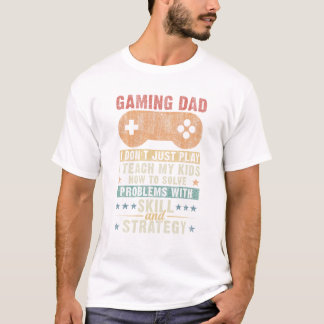 T-shirt Papa joueur père enfants Père s