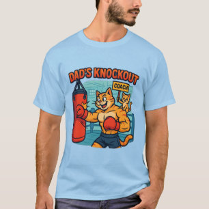 T-shirt Papa K.O. - Drôle de Papa Chat de Gym