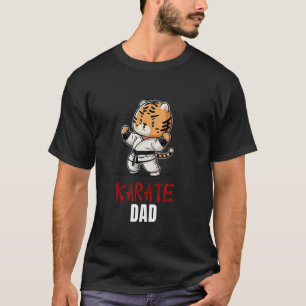 T-shirt Papa Karaté Classique Tigre - Arts Martiaux Drôles