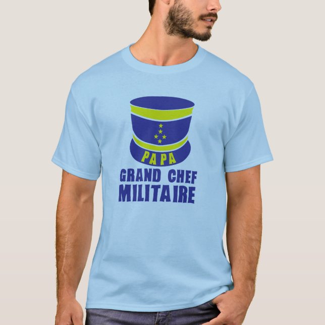 T-shirt papa_kepi_chef_militaire_1 (Devant)