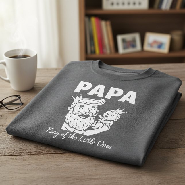 T-shirt Papa King of the Little Ones, Dad & Baby  (Créateur téléchargé)