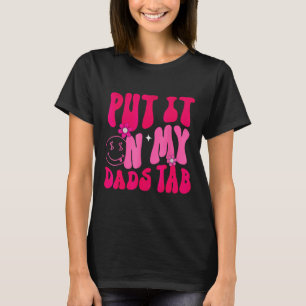 T-shirt Papa L'A Mis Sur Mon Pain Onglet Père Fille Pères
