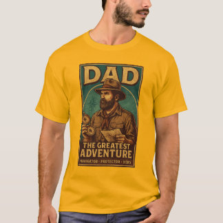 T-shirt Papa La Plus Grande Aventure Vintage Fête des père