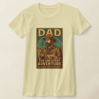 T-shirt Papa La Plus Grande Aventure Vintage Fête des père