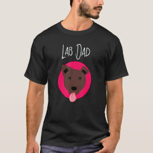 T-shirt Papa Lab chocolat Retriever du Labrador Chien Prop