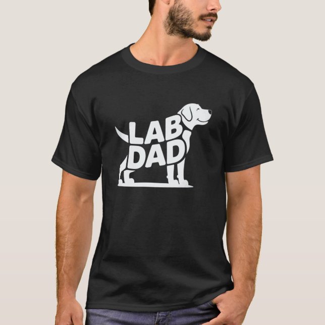 T-shirt Papa Lab. Conception de Labrador Retriever pour ho (Devant)