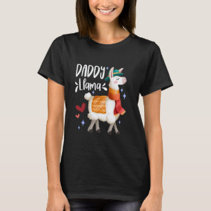 T-shirt Papa Lama Drôle Fête des Pères Dad Alpaga Lama Lo