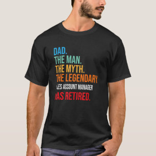 T-shirt Papa Le Gestionnaire De Compte Ventes Légendaire A