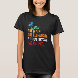 T-shirt Papa Le Légendaire Commerçant De L'Électricité A P