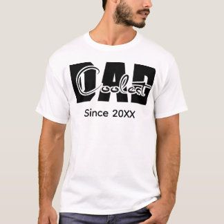 T-shirt Papa le plus cool depuis 20XX Graphique rétro Fami