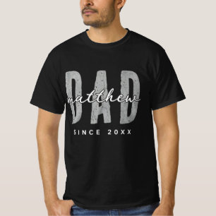 T-shirt Papa le plus cool depuis 20XX Moderne Simple Éléga