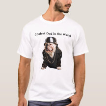 PAPA LE PLUS COOL DU MONDE BOULEDOGUE ANGLAIS
