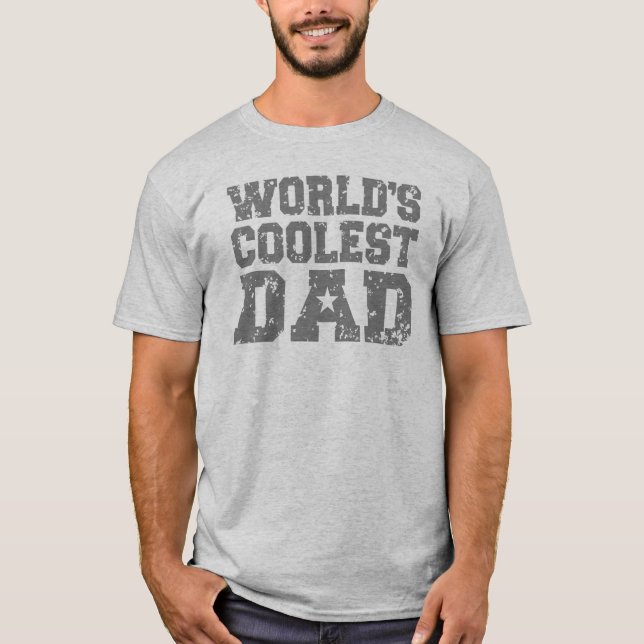 T-shirt Papa le plus froid du monde (Devant)