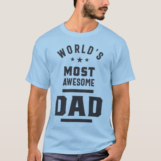 T-shirt Papa le plus génial du monde (Devant)