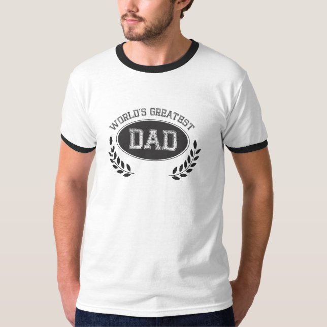 T-shirt Papa le plus grand du monde (Devant)