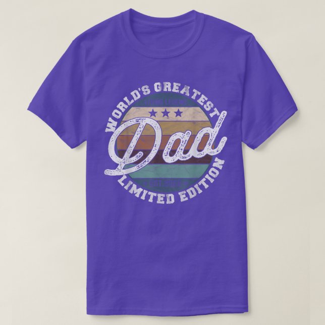 T-shirt Papa le plus grand du monde  (Design devant)