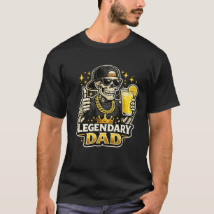 T-shirt Papa légendaire drôle Limonade Squelette cool 