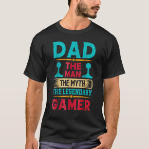 T-shirt Papa Les Hommes Le Mythe Le Légendaire Joueur Vint