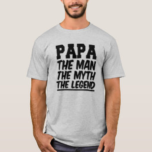 T-shirt Papa l'homme le mythe la chemise de légende