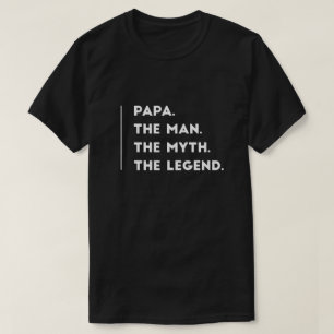T-shirt Papa l'homme le mythe la légende