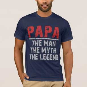 T-shirt Papa l'homme le mythe la légende