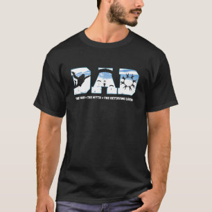 T-shirt Papa l'homme le mythe la légende du parachutisme