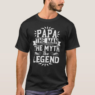 T-shirt Papa L'Homme Le Mythe La Légende Fête des Pères