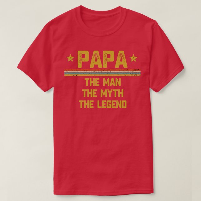 T-shirt Papa L'Homme Le Mythe La Légende Père Don (Design devant)