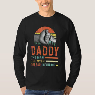 T-shirt Papa L'Homme Le Mythe La Mauvaise Influence