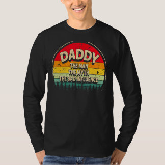 T-shirt Papa L'Homme Le Mythe La Mauvaise Influence Hommes