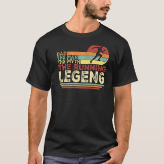 T-shirt Papa L'Homme Le Mythe Le Coureur Légende Coureur P