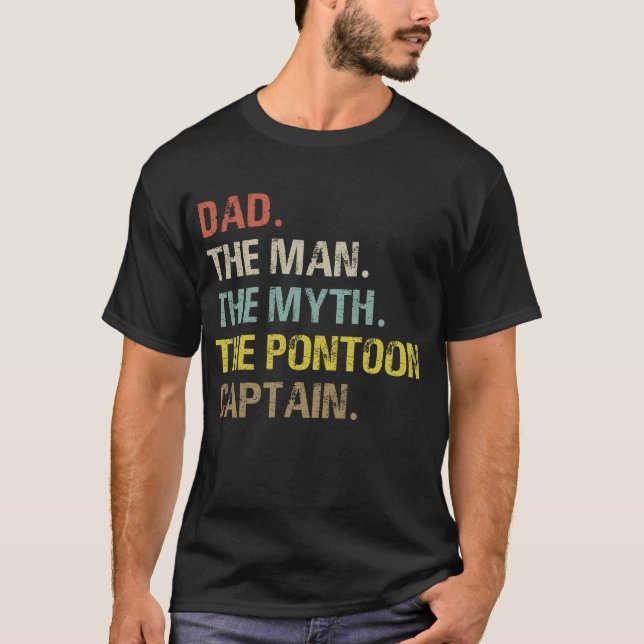 T-shirt Papa l'homme le mythe le ponton Capitaine Funny (Devant)