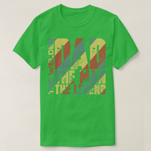 T-shirt Papa L'Homme Le Soudeur La Légende (Design devant)