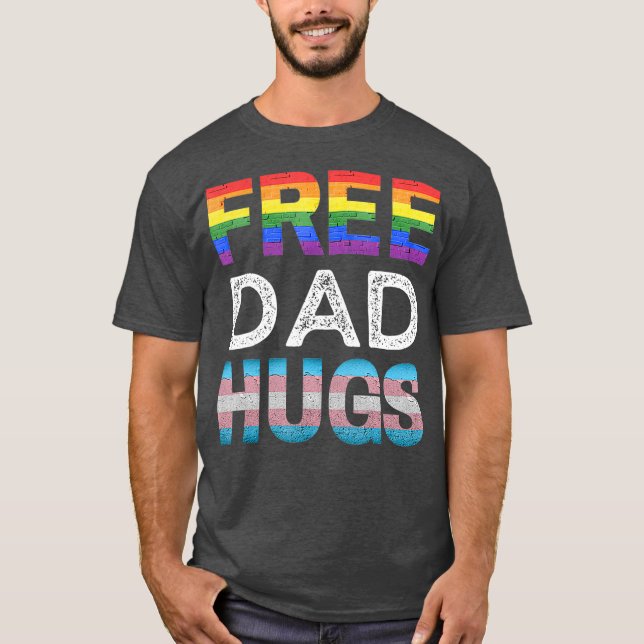 T-shirt Papa Libre Accrocs LGBTQ Gay pride Mois Fier Ally (Devant)