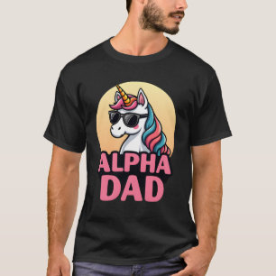 T-shirt Papa licorne drôle Laufey hommes Fête des pères No