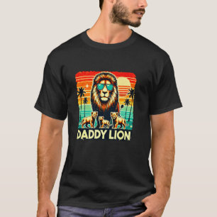 T-shirt Papa Lion Drôle Mari Papa Protecteur Fête des Père