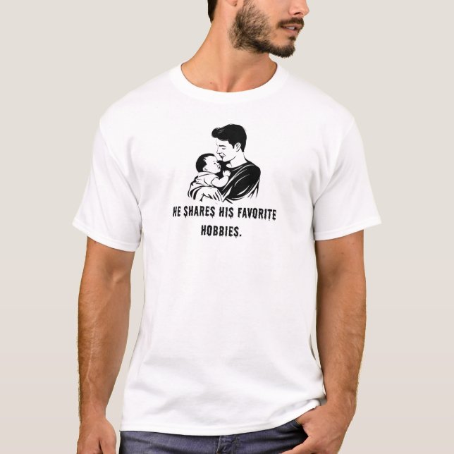 T-shirt Papa : Ma lumière de guidage (Devant)