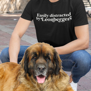 T-shirt Papa Maman Leonberger Minimaliste Moderne