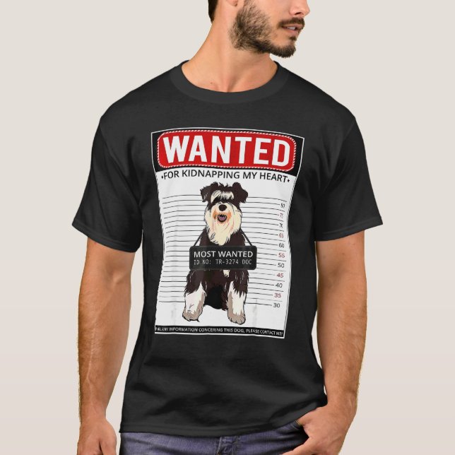 T-shirt Papa Maman Schnauzer nain   (Devant)