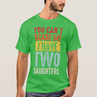 T-shirt Papa Maman Vintage Tu Ne Peux Pas Moi J'Ai Deux