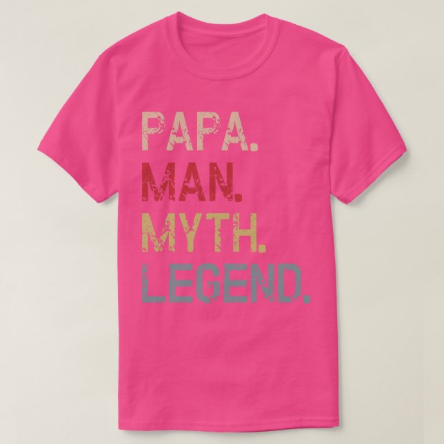 T-shirt Papa Man Myth Légende Fête des pères (Design devant)