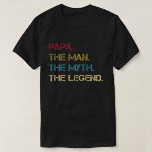 T-shirt Papa Man Myth Légende papa père cadeau