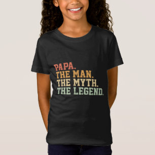 T-Shirt Papa Man Myth Légende Pour Hommes Drôle Père Cadea