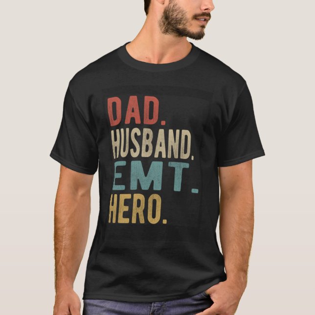 T-shirt Papa Mari Emt Hero (Devant)