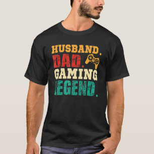 T-shirt Papa Mari Jeu Légende Vidéo Gamer Da Père