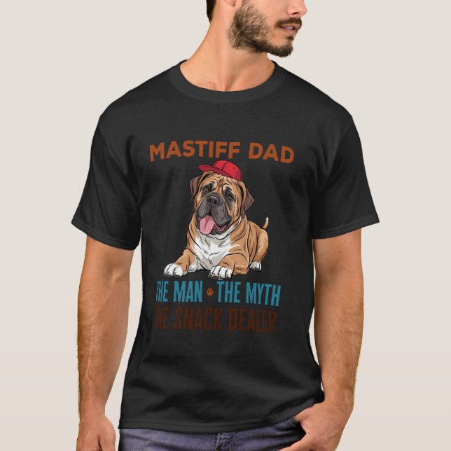 T-shirt Papa Mastiff (Devant)