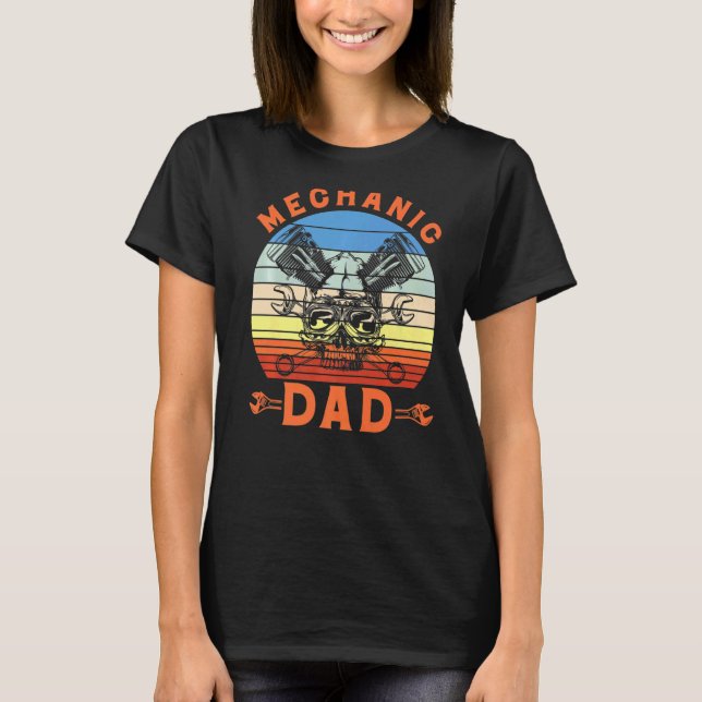 T-shirt Papa mécanicien (Devant)