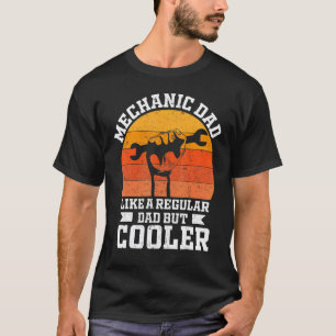 T-shirt Papa mécanicien de garage comme un papa normal mai