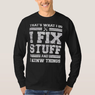 T-shirt Papa mécanicien pour hommes C'est ce que je fais J
