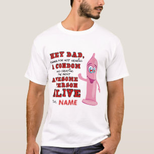 T-shirt Papa Merci De Ne Pas Porter De Condom